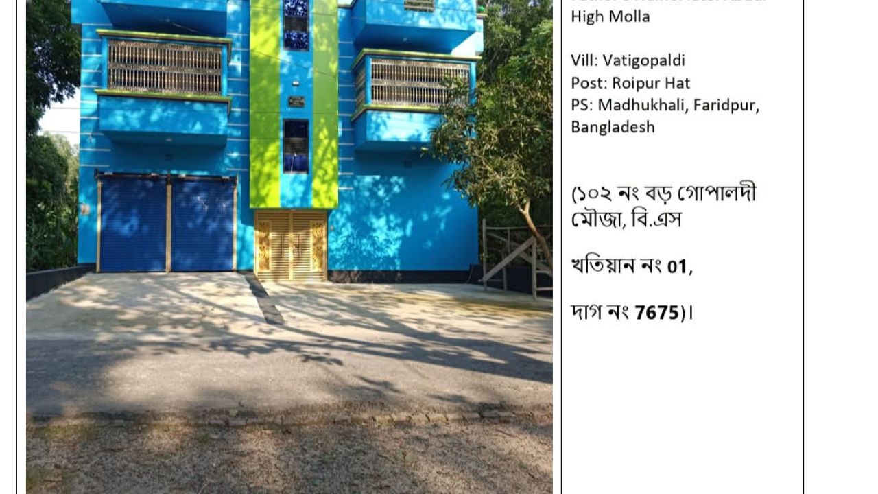 সরকারি জমি জবর দখল করে বসতি স্থাপন
