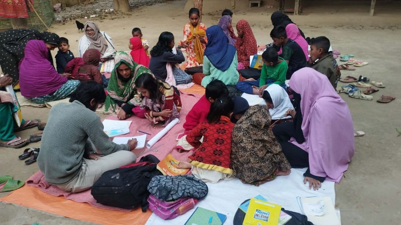 সুবিধাবঞ্চিত শিশুদের স্বপ্নের পাঠশালা ইবি সিআরসি স্কুল