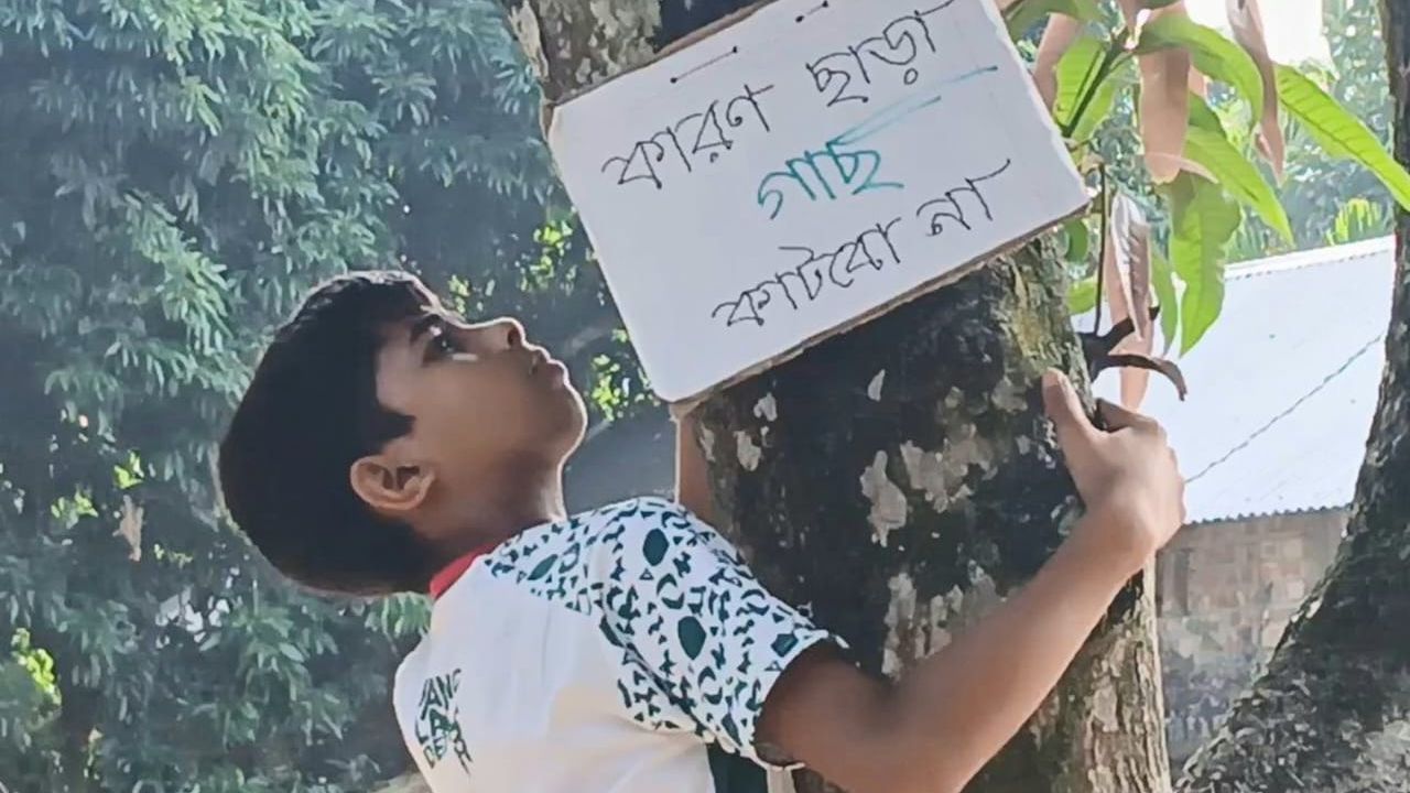 কুড়িগ্রামে ১০ বছরের মুগ্ধের ছোট্ট হাতে বড় বার্তা, পাখিদের জন্য নিরাপদ পৃথিবী গড়ি’